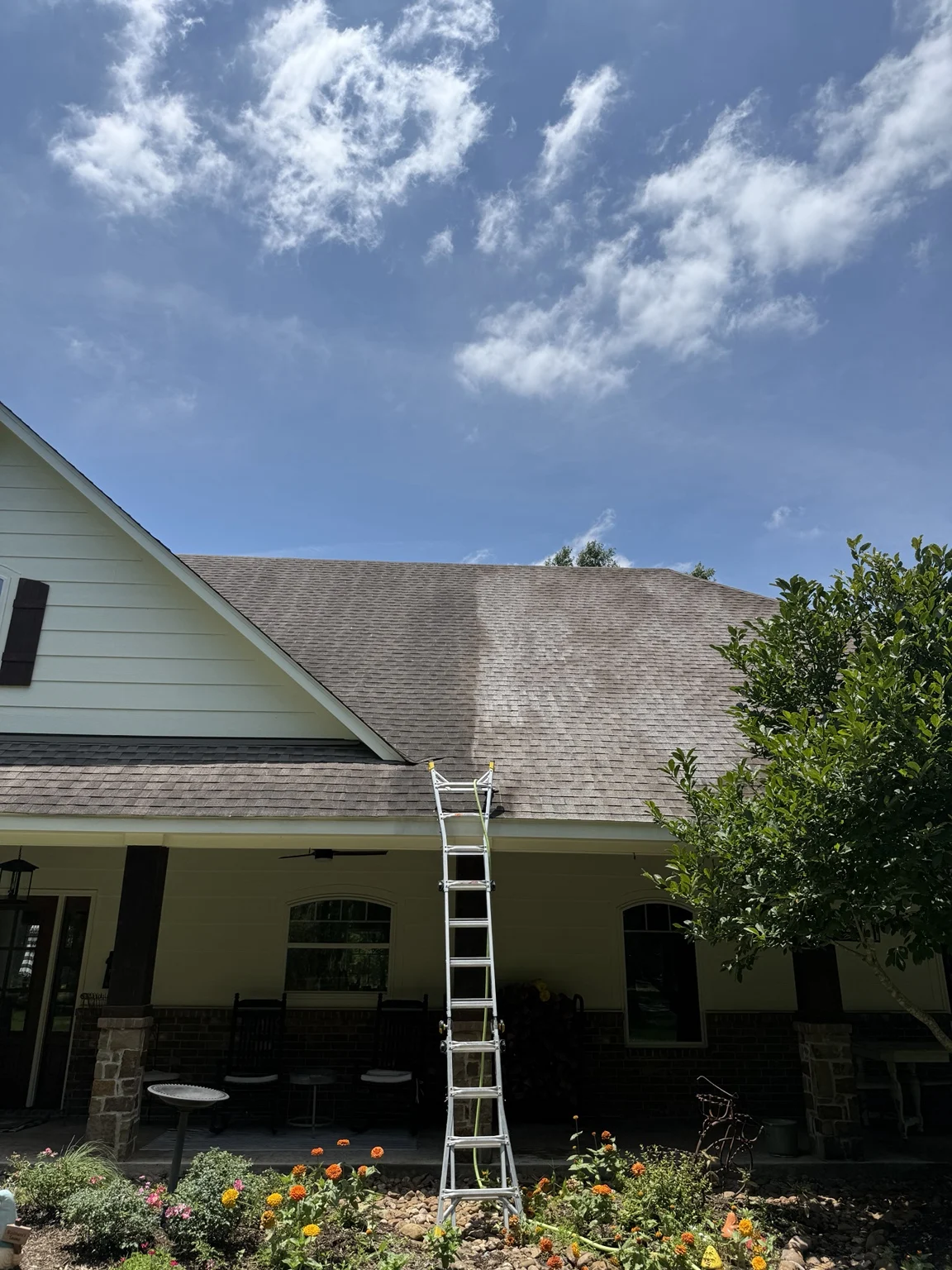 Roof cleaning project by Set Apart and Washed